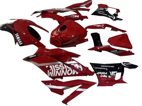Yamaha YZF-R3 Fairings (2019-2021) Red, Black Mission at KingsMotorcycleFairings.com