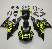 Yamaha YZF-R3 Fairings (2022-2024) Black, Neon Yellow at KingsMotorcycleFairings.com