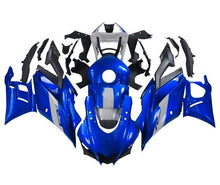 Yamaha YZF-R3 Fairings (2022-2024) Blue, White at KingsMotorcycleFairings.com