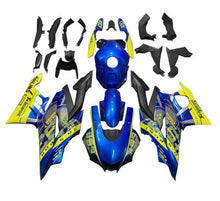 Yamaha YZF-R3 Fairings (2022-2024) Blue, Yellow at KingsMotorcycleFairings.com