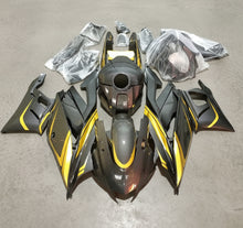 Yamaha YZF-R3 Fairings (2022-2024) Faux Carbon Fiber, Gold at KingsMotorcycleFairings.com