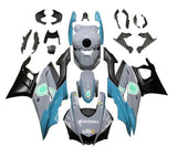 Yamaha YZF-R3 Fairings (2022-2024) Gray, Blue, Matte Black at KingsMotorcycleFairings.com