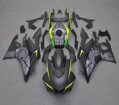 Yamaha YZF-R3 Fairings (2022-2024) Matte Black, Silver, Yellow at KingsMotorcycleFairings.com