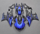 Yamaha YZF-R3 Fairings (2022-2024) Matte Blue, Matte Black at KingsMotorcycleFairings.com