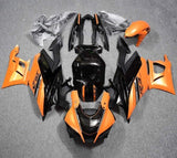Yamaha YZF-R3 Fairings (2022-2024) Orange, Black at KingsMotorcycleFairings.com
