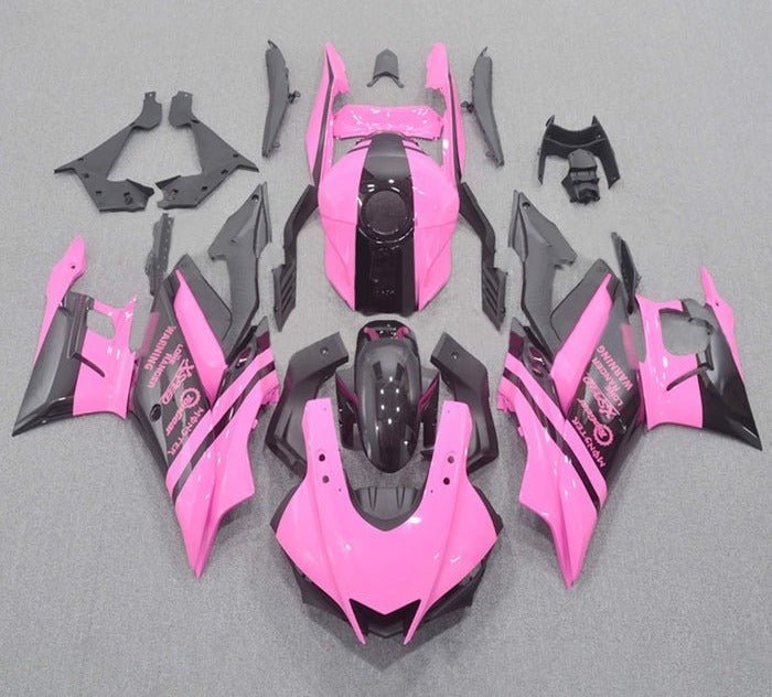 Yamaha YZF-R3 Fairings (2022-2024) Pink, Black at KingsMotorcycleFairings.com