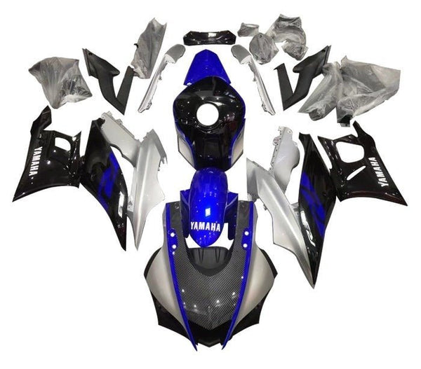 Yamaha YZF-R3 Fairings (2022-2024) Silver, Blue, Black, Carbon at KingsMotorcycleFairings.com