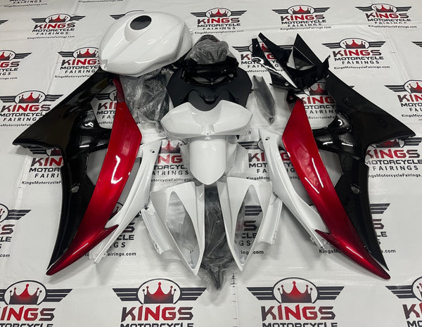 Yamaha YZF-R6 (2008-2016) White, Black, Red Fairings at KingsMotorcycleFairings.com