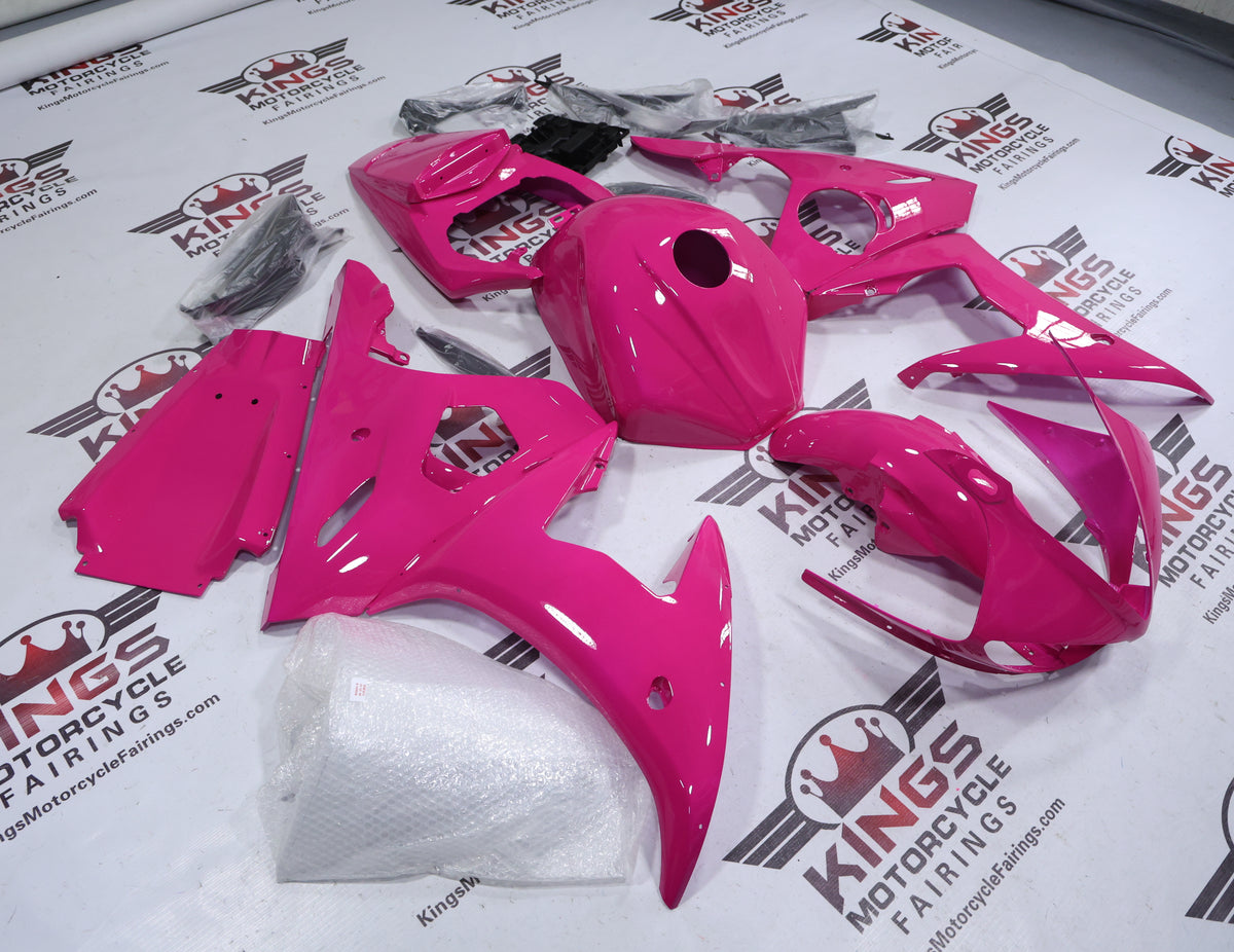 Yamaha YZF-R6 Fairings (2003-2004) All Hot Pink from KingsMotorcycleFairings.com