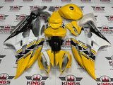 Yamaha YZF-R6 Fairings (2006-2007) Dark Yellow, White, Black at KingsMotorcycleFairings.com