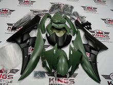 Yamaha YZF-R6 Fairings (2006-2007) Matte Green, Matte Black at KingsMotorcycleFairings.com