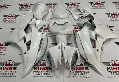 Yamaha YZF-R6 Fairings (2006-2007) Pearl White at KingsMotorcycleFairings.com