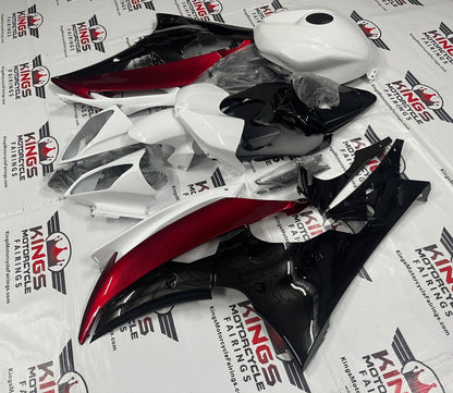 Yamaha R6 Fairings(2008-2016) White, Black, Red at KingsMotorcycleFairings.com