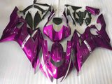 Pink and White Fairing Kit for a 2017, 2018, 2019, 2020, 2021, 2022 Yamaha YZF-R6 motorcycle at KingsMotorcycleFairings.com