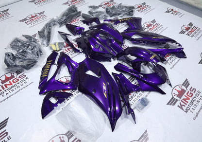 Yamaha YZF-R7 Fairings (2021-2025) Purple Gloss, Gold at KingsMotorcycleFairings.com