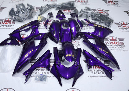 Yamaha YZF-R7 Fairings (2021-2025) Purple Gloss, Gold from KingsMotorcycleFairings.com