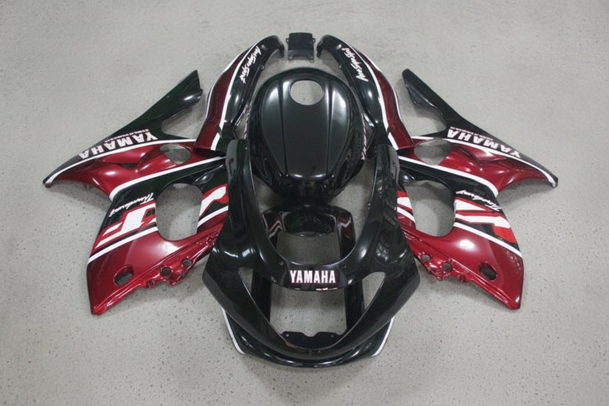 Yamaha YZF600R (1998-2007) Black, Dark Red, White at KingsMotorcycleFairings.com