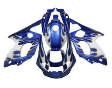 Yamaha YZF600R (1998-2007) Blue, White Flames at KingsMotorcycleFairings.com