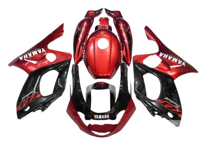 Yamaha YZF600R (1998-2007) Dark Red, Black, White at KingsMotorcycleFairings.com