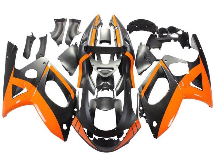 Yamaha YZF600R Fairings (1998-2007) Orange, Matte Black at KingsMotorcycleFairings.com