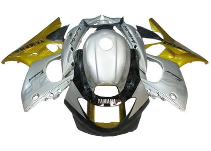 Yamaha YZF600R Fairings (1998-2007) Silver, Gold, Black at KingsMotorcycleFairings.com