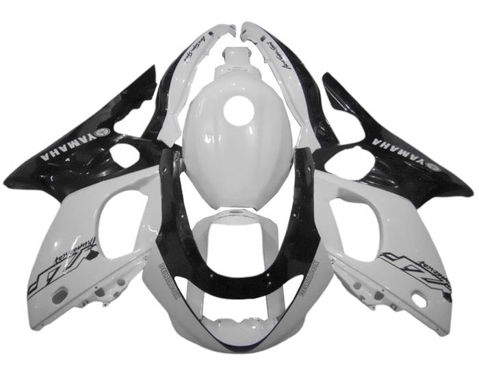 Yamaha YZF600R Fairings (1998-2007) White, Black at KingsMotorcycleFairings.com