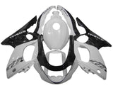 Yamaha YZF600R Fairings (1998-2007) White, Black at KingsMotorcycleFairings.com