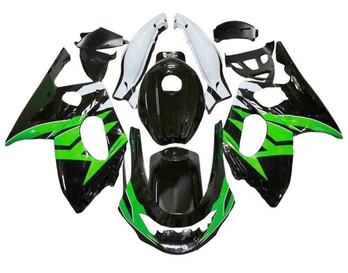 Yamaha YZF600R Thundercat (1998-2007) Black, Green, White at KingsMotorcycleFairings.com