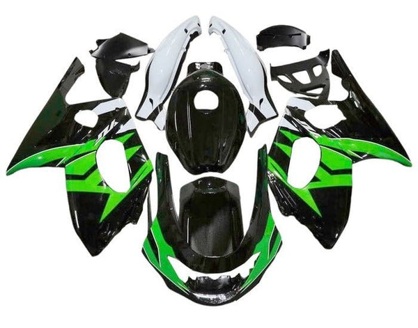 Yamaha YZF600R Thundercat (1998-2007) Black, Green, White at KingsMotorcycleFairings.com