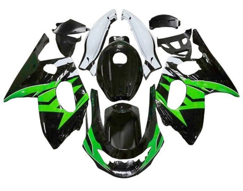 Yamaha YZF600R Thundercat (1998-2007) Black, Green, White at KingsMotorcycleFairings.com