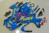 Blue Rizla Fairing Kit for a 2008, 2009 & 2010 Suzuki GSX-R750 motorcycle