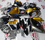 Gold, Silver and Navy Blue Special Edition Fairing Kit for a 2008, 2009, 2010, 2011, 2012, 2013, 2014, 2015, 2016, 2017, 2018 & 2019 Suzuki GSX-R1300 Hayabusa motorcycle