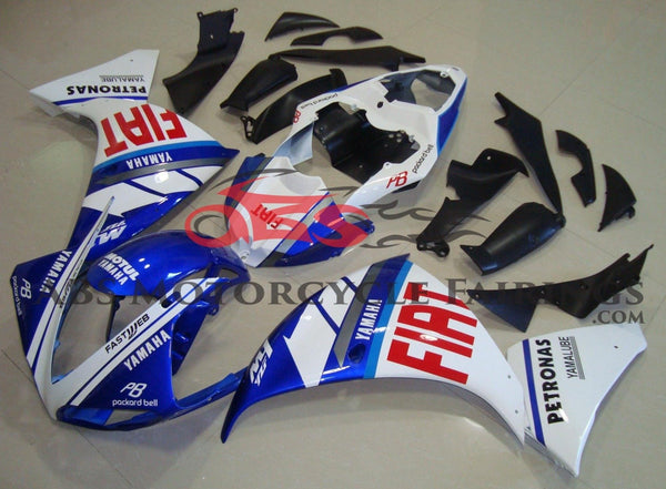 Yamaha YZF-R1 (2012-2014) Blue, White & Red FIAT Fairings