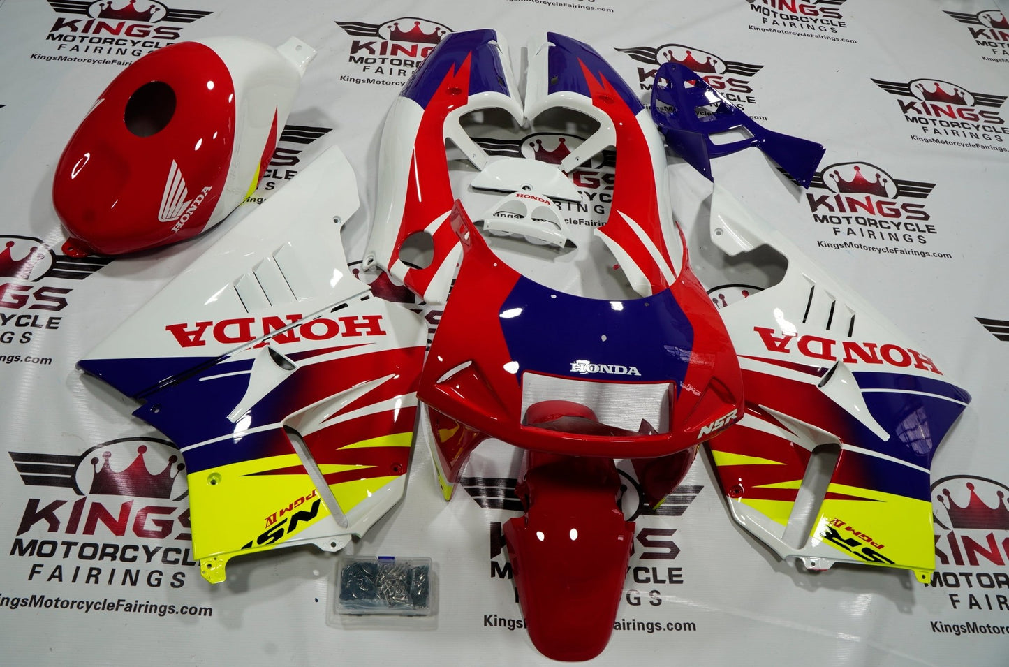 1997 Honda NSR 250R SE Red & White Fairings at KingsMotorcycleFairings.com