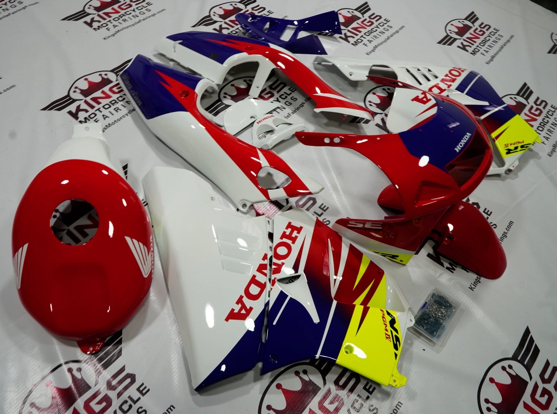 1997 Honda NSR 250R SE Red & White Fairings at KingsMotorcycleFairings.com