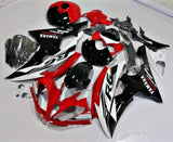  Red, White and Black Fairing Kit for a 2008, 2009, 2010, 2011, 2012, 2013, 2014, 2015 & 2016 Yamaha YZF-R6 motorcycle