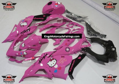 Kawasaki Ninja 400 Fairings (2018-2023) Pink Hello Kitty at KingsMotorcycleFairings.com
