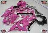 Pink Hello Kitty Fairing Kit for a 2018, 2019, 2020, 2021, 2022 & 2023 Kawasaki Ninja 400 motorcycle at KingsMotorcycleFairings.com