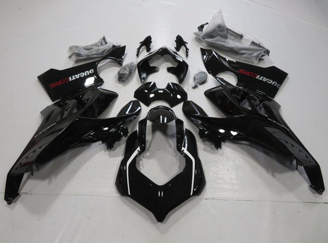 DUCATI PANIGALE V4 S (2020-2021) BLACK FAIRINGS - KingsMotorcycleFairings.com