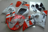 Red and White Marlboro Fairing Kit for a 1998, 1999, 2000, 2001 & 2002 Yamaha YZF-R6 motorcycle.