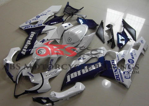 White and Dark Blue Michael Jordan Fairing Kit for a 2005 & 2006 Suzuki GSX-R1000 motorcycle