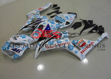 White and Blue Nastro Azzurro Fairing Kit for a 2006 & 2007 Honda CBR1000RR motorcycle