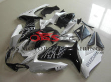 Suzuki GSXR750 (2011-2023) White, Black & Silver Fairings at KingsMotorcycleFairings.com