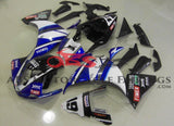 Blue, White and Black Fairing Kit for a 2009, 2010 & 2011 Yamaha YZF-R1 motorcycle