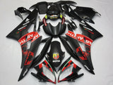 Yamaha YZF-R6 (2006-2007) Matte Black & Matte Red Abarth Fairings