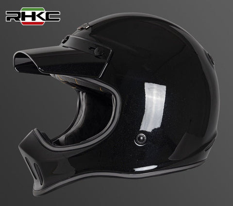 All Black RHKC Motorcycle Helmet at KingsMotorcycleFairings.com