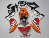 Aprilia RS4 125 Fairings (2012-2016) Orange, Red, White Repsol at KingsMotorcycleFairings.com