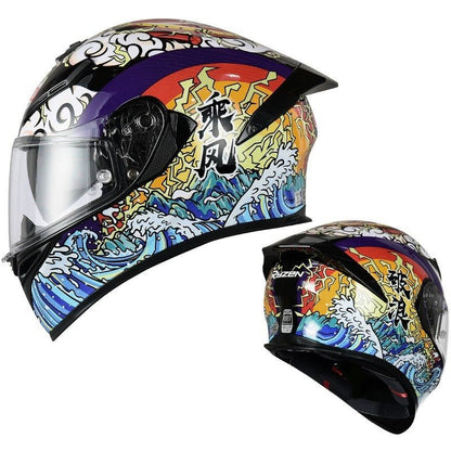 bike helmet for asian head Asian Waves Ryzen Motorcycle Helmet