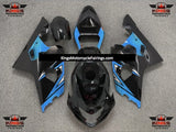 Suzuki GSXR600 (2004-2005) Black & Light Blue Fairings at KingsMotorcycleFairings.com