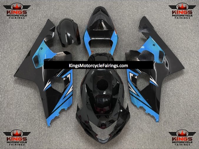 Protek Blue/White Fairing Kit For Suzuki GSXR600 GSXR750 2004-2005 K4 – Painted ABS